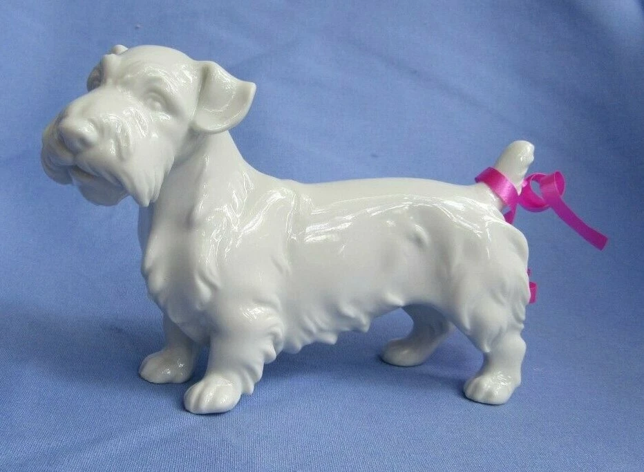 SEALYHAM CESKY TERRIER AUGARTEN AUSTRIA DOG 6