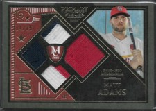 2016 Museum Collection Matt Adams Primary Pieces Quad Relics/25 St Lou Cardinals