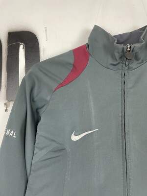 Nike Arsenal 2005-2006 Vintage Football Track Jacket Sz S | eBay