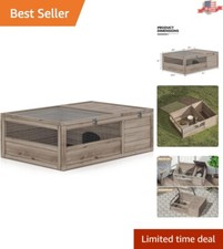 Versatile 37 x 25.5" Reptile Cage with Enrichment Features and Waterproof Base