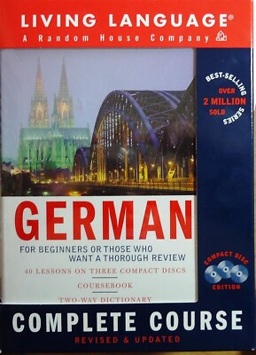Complete German: The Basics by Living Language 3 CDs 40 Lessons Dictionary Incl.