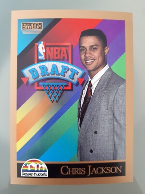 1990-91 SkyBox Chris Jackson Rookie #357 Denver Nuggets NBA Basketball BR Lesen!