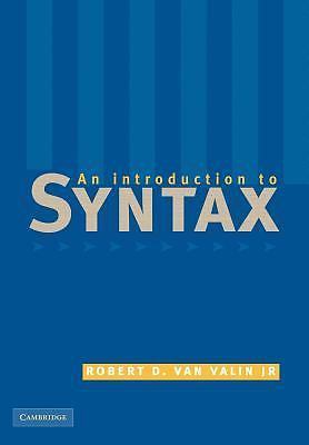 An Introduction to Syntax by van Valin Jr, Robert D.