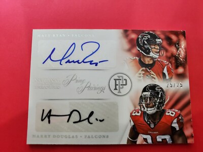 25/25 Auto Matt Ryan Hunter Douglas 2013 Panini National Treasures Autograph 