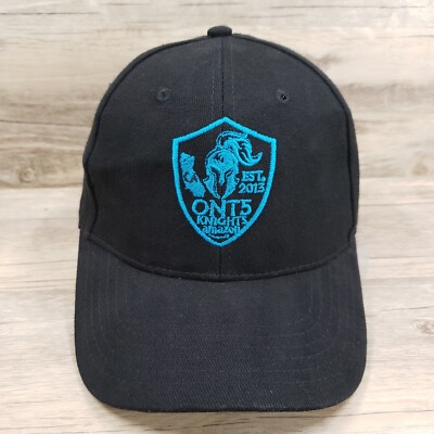 ONT5 Amazon Hat Cap Strap Back Knights Logo 2013 Black Cotton