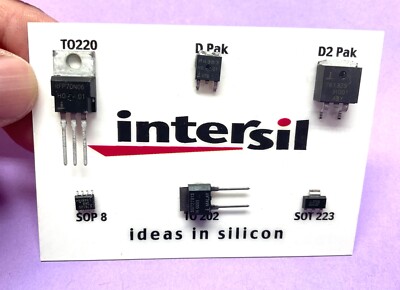 6  Intersil Tnternational Silicone Technologies Transistor Chip Display # T0220