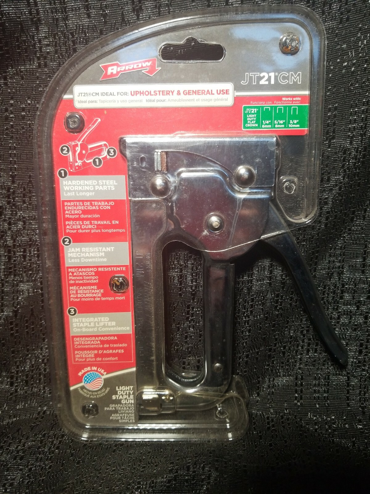 Arrow Stapler Fastener Upholstery Multi Use Staple Gun T21 & T26 Staples JT21CM eBay