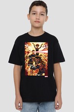Image of Xmen Wolverine Cyclops Jean Grey Kids T-Shirt Black
