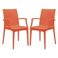 Weave Mace Indoor/Outdoor Chair (With Arms), Set of 2