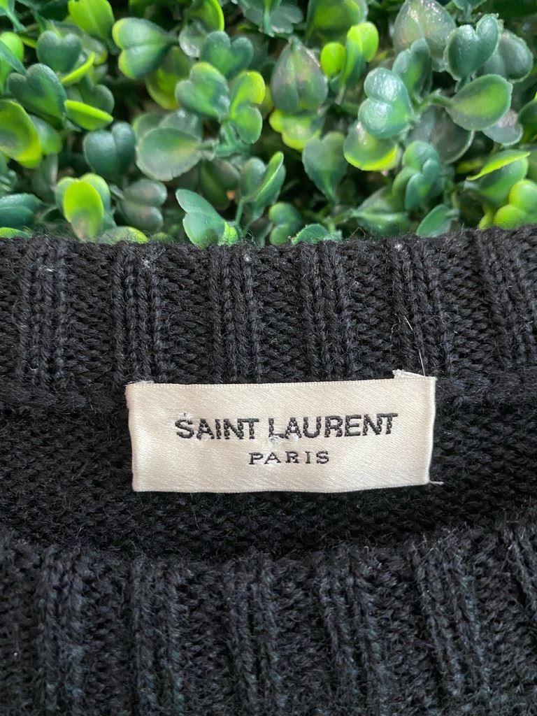 Yves Saint Laurent T Rex Dino Wool Sweater Sz Medium YSL
