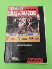 Super Nintendo Bulls vs Blazers Replacement Instruction Booklet Only