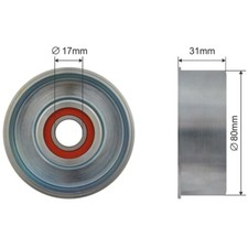 NTY Spannrolle Keilrippenriemen für Nissan X-Trail T30 2.0 4x4 Primera Kombi