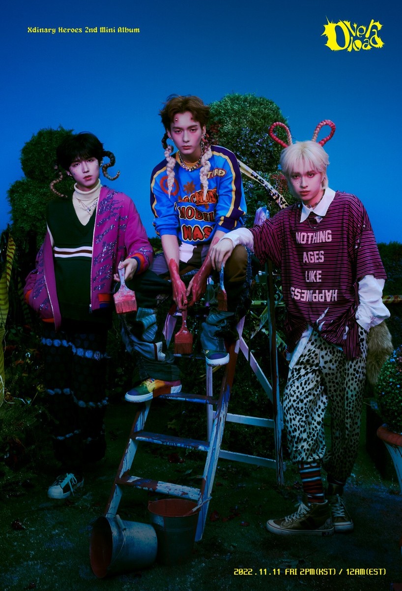 Xdinary Heroes 2nd Mini Album Overload 4Ver SET CD+Book+Card Xdinary Heroes 2nd Mini Album Overload 4Ver SET CD+Book+Card
