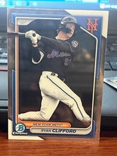2024 Bowman Base Chrome Prospect #BCP-1 Ryan Clifford  - New York Mets