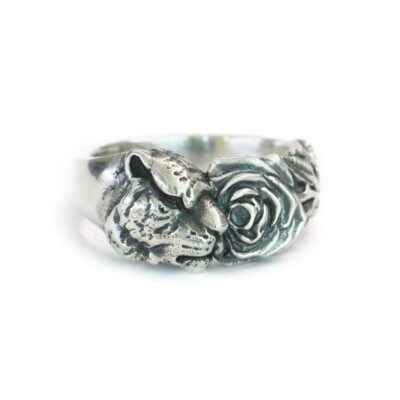 ズニ族AndreLonjosee作 Woodstock Silver Ring s-l400.jpg