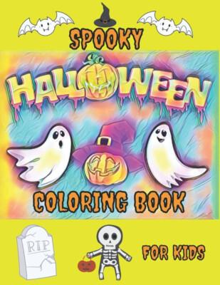 Spooky Halloween Coloring Book: Halloween Doodles Coloring Book & Sketchbook ...
