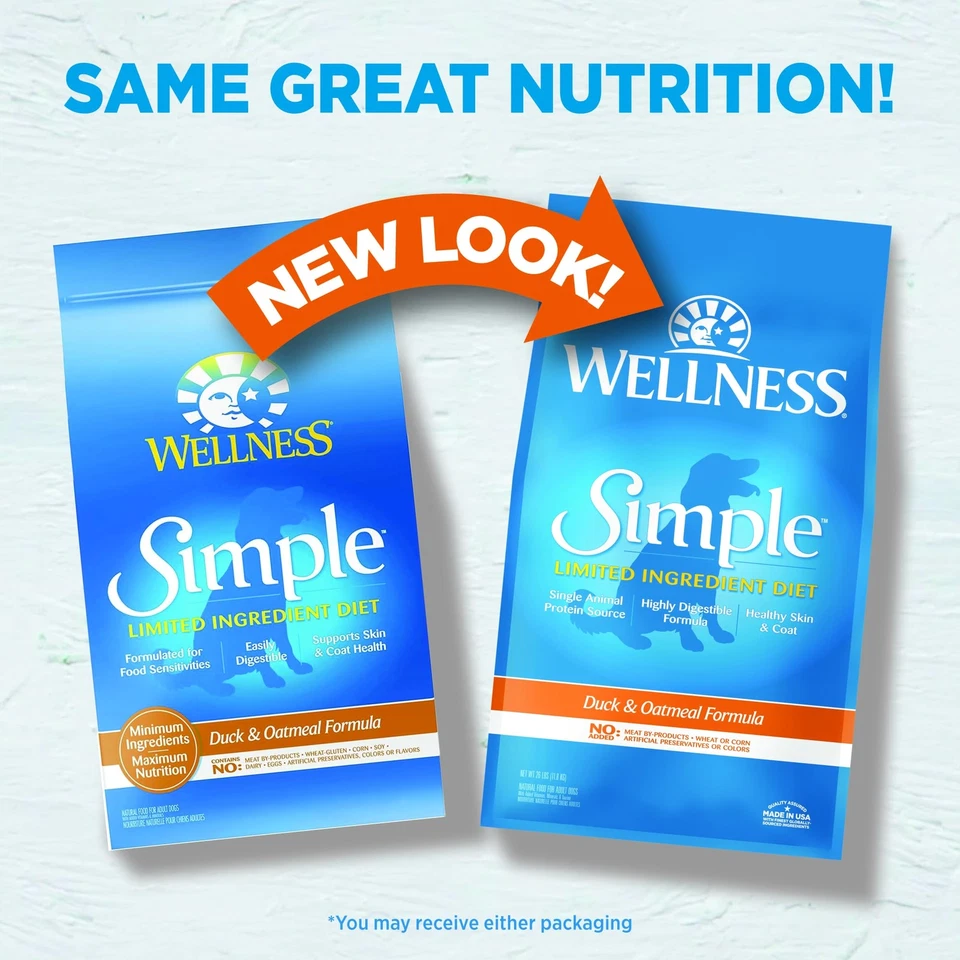 Comida para perros pato de ingredientes limitados para estómagos sensibles 26 lb totalmente natural Foto 2 de 4