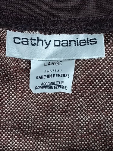 Cathy Daniels Women Pullover Button Down Long Sleeve Animal Print Sweater Size L - Picture 11 of 12