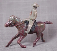Original REL Plastics COWBOY, HORSE and SADDLE, Very Fine, 1950s