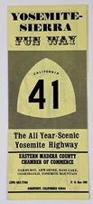 1980s Oakhurst California Yosemite Sierra CA 41 Highway Vintage Travel Brochure