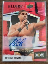 2022 AEW Anthony Bowens Red Rainbow AUTO ALLURE Trading Card Upper Deck #85898