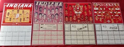 53 INDIANA HOOSIER BB SCHED POSTERS 1940,1953,1975-77,1980-2024