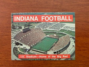 CFB 1975 INDIANA HOOSIERS College Football Schedule Credit Union Sponsored