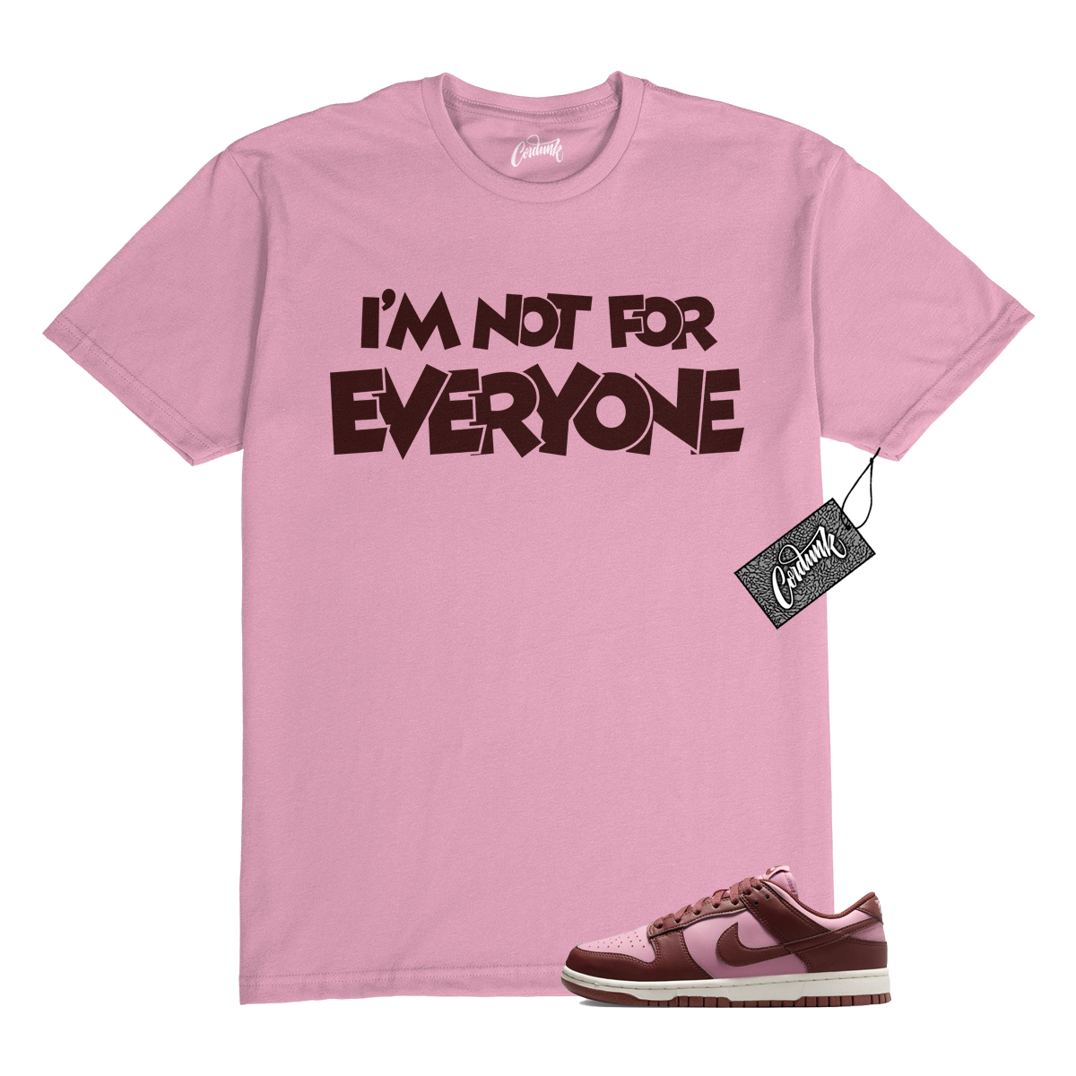 T shirt Dunk Dark Pony Elemental rosa bassa Next Nature abbinata N4E