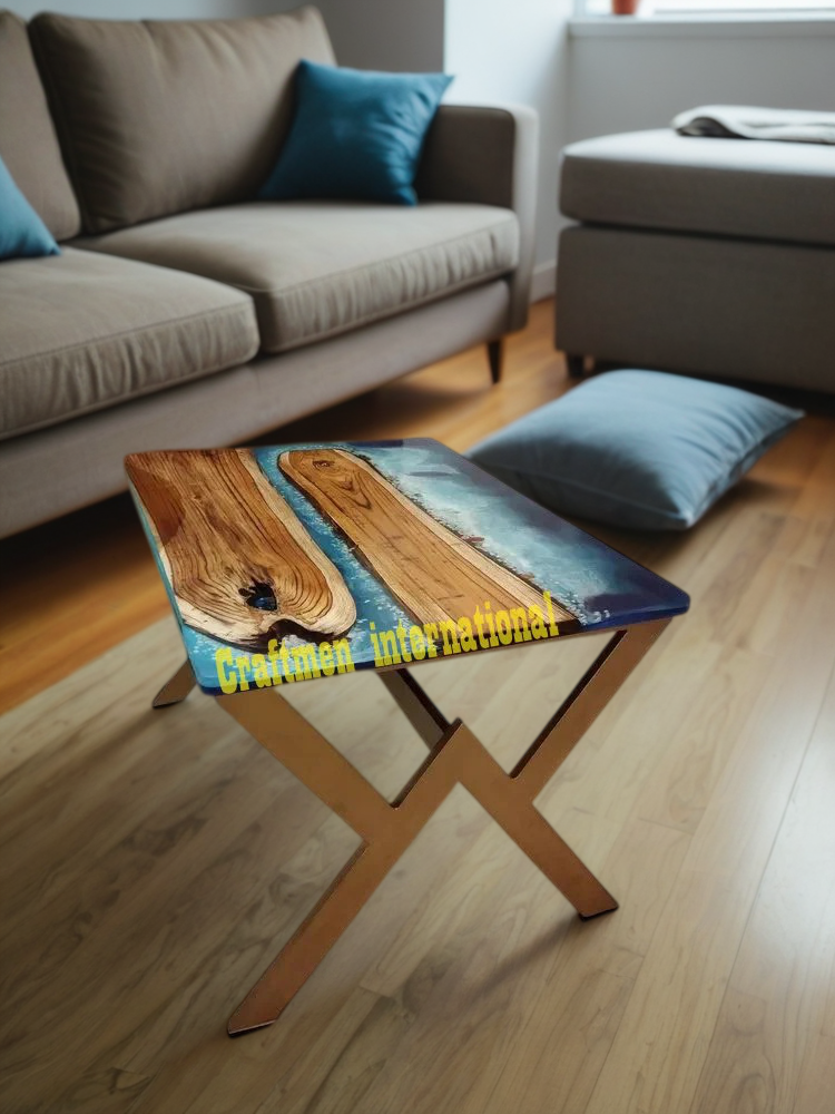 Ocean epoxy table top, garden furniture table, sofa center table top, home decor
