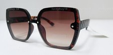 NWT Vince Camuto VC 1064 Oversized Brown Authentic Sunglasses Women /1164/ NEW