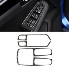 4x Kohlefaser Tür Fenster Shift Panel Dekoration für Porsche Macan 2014-21