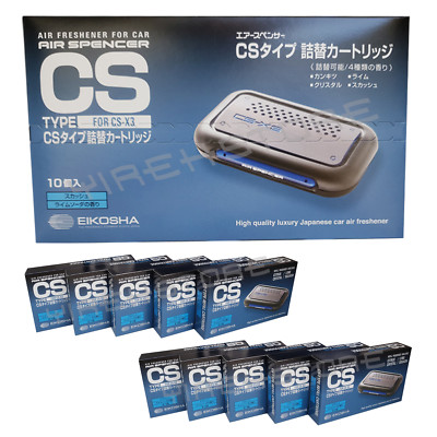 10 PACK JDM CS-X3 CSX3 REFILL EIKOSHA AIR SPENCER SQUASH SCENT C10 AIR FRESHENER