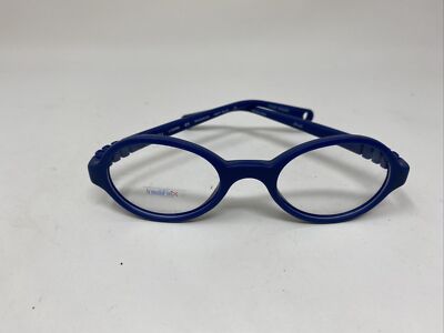DILLI DALLI SNUGGLES KIDS EYEGLASSES FRAME NAVY BLUE 42/18/125 SMALL YOUTH ET03
