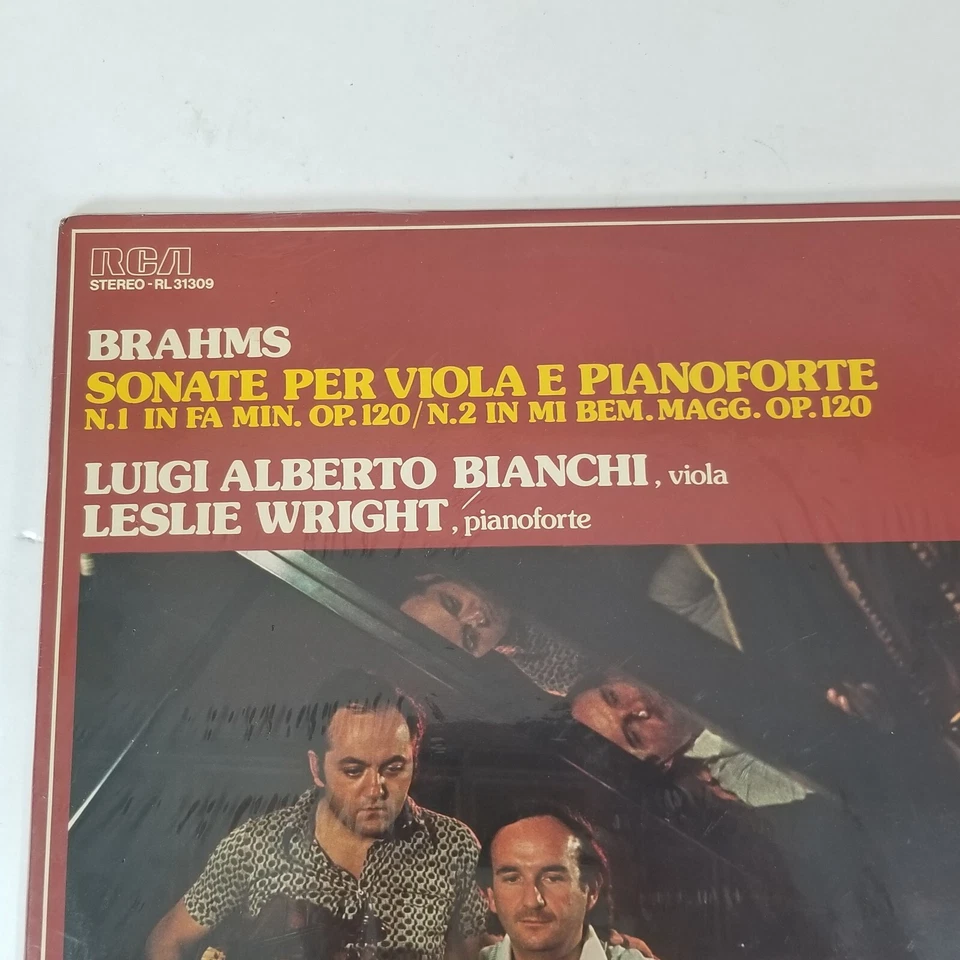 Брамс, белый, Райт LP виниловые сонаты для фиолетовый E фортепиано / Rca - RL31309 запечатанный - Изображение 2 из 4