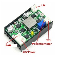 12V 4A Driver Board For 405nm 450nm Blue 500mW 1W 2W 3W 4.5W Laser Diode Module