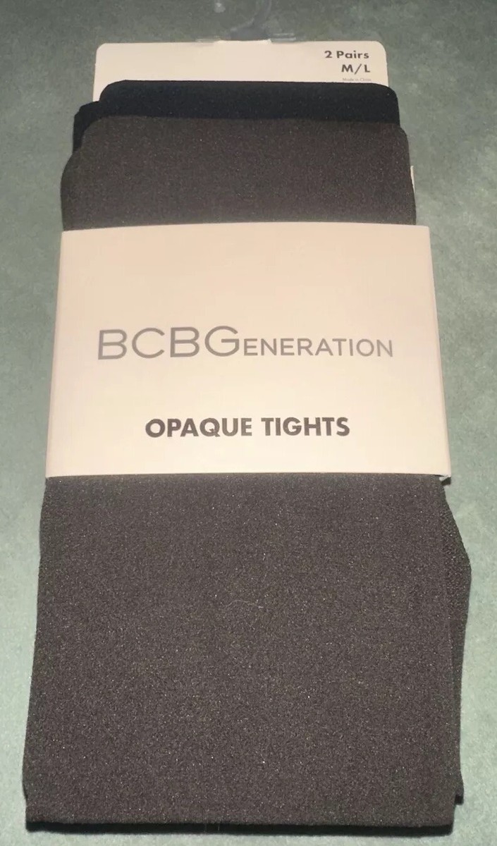 BCBGeneration. Opaque Tights 2 Pack Women's Size M/LG. NEW Pack