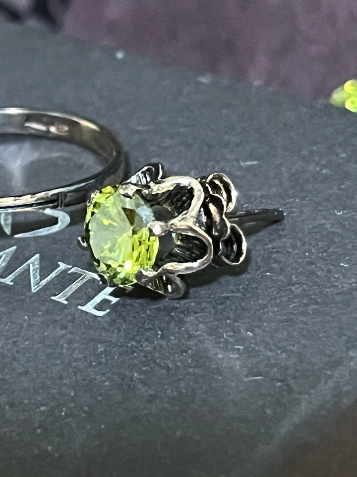 D’Amante Trittico Argento Bronzato Zirconia 1’ Scelta Verde Smeraldo - Immagine 2 di 4