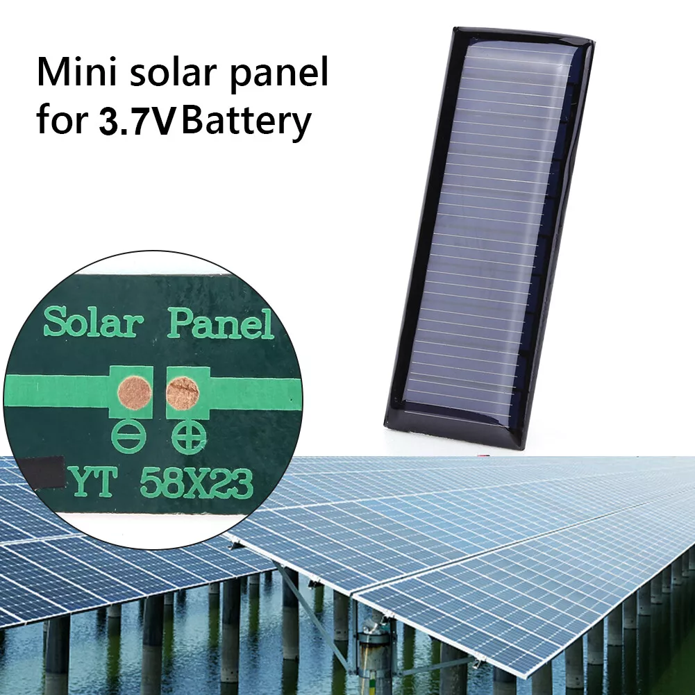 Small Solar Power Panel 5V 0.23W 45MA for 3.7V Solar Toy LED Light