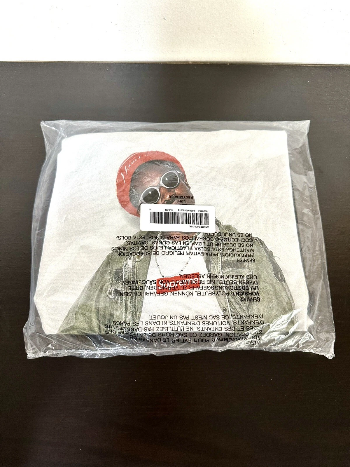 Supreme Andre 3000 Tee Shirt FW22 Black Size M