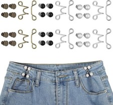36 Pieces Pant Waist Tightener Adjustable Jean Buttons Pins for Loose Jeans,