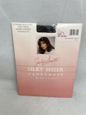 Vintage Jaclyn Smith Silky Sheer Size C Off Black Nylons Pantyhose Hosiery Lycra