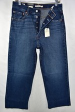 New Levi's Premium Ribcage Straight Ankle High Rise Big E Jeans Women Size 30x27