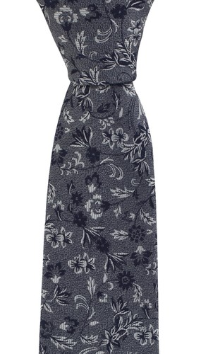Textured Floral Silk Tie - Picture 5 of 18