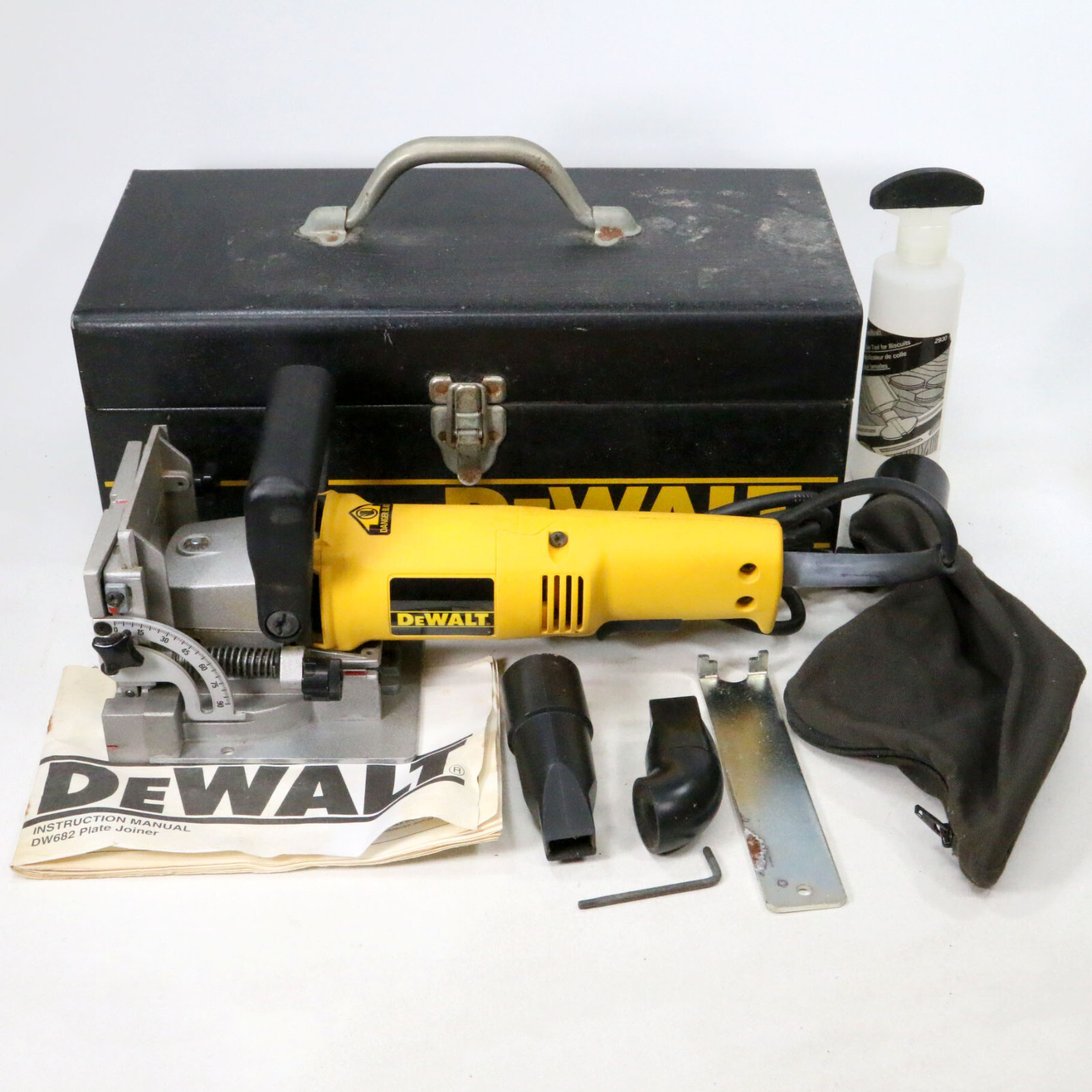 Dewalt DW682 Heavy Duty 6.5 Amp Corded 4" Plate Joiner with Case & Accessories eBay