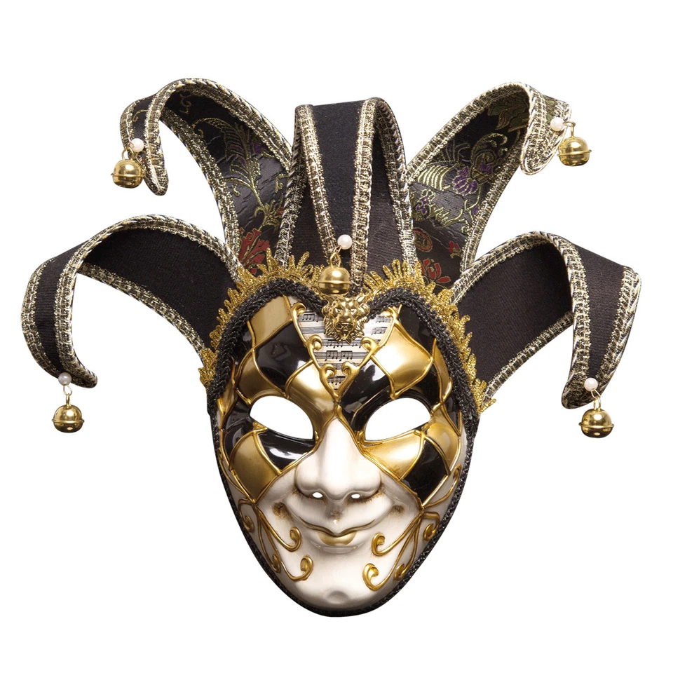 Men Mask Jolly Jester Creative Venetian masquerade Costume Party Halloween - Image 3 of 4