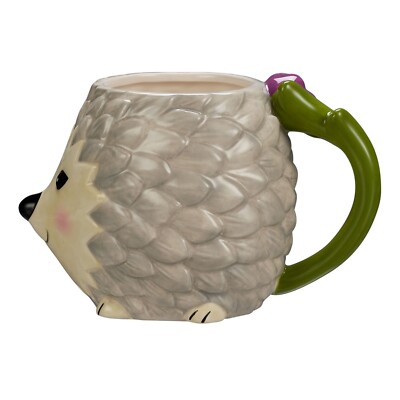 Mainstays Happy Hedgehog Sculpted Mug 17 Oz / 510 ml Dish/Micro Safe New