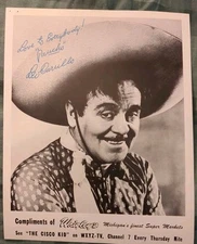 1950's Leo Carullo Wrigley's WXYZ-TV Pancho Cisco Kid Advertising Photo 