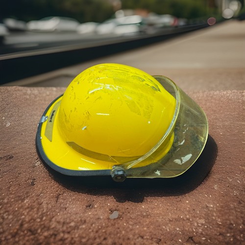 BULLARD FX Firedome Fire Firefighter Full Helmet Face Shield Yellow Neck Guard