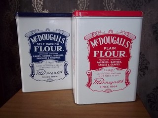 2 McDougalls Flour Tins Plain/Self Raising