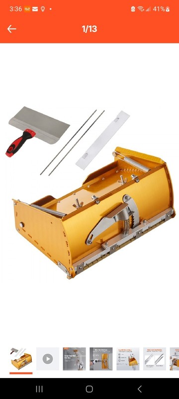 Drywall Flat Box, 10-Inch Wide Quick Clean, Aluminum Finishing Mud Box for Plast